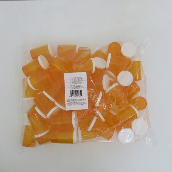 (#109) Juvale Lot of 50 Empty Prescription Pill Bottles Crafts n Storage - Picture 1 of 5